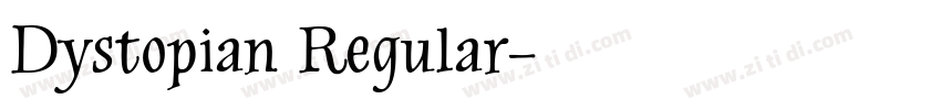 Dystopian Regular字体转换